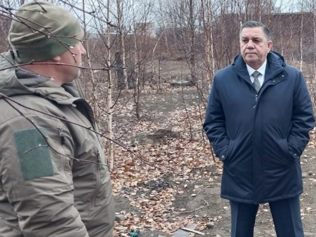 Полигон по подготовке военнослужащих посетили Андрей Лиманов и Саргис Сароян