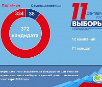 295 кандидатов претендуют на места в Городской Думе ПКГО
