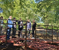 Председатель Городской Думы Андрей Лиманов проверил ход благоустройства пешеходной тропы