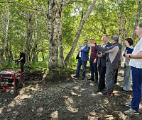 Председатель Городской Думы Андрей Лиманов проверил ход благоустройства пешеходной тропы