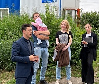 Продолжаются дворовые встречи с жителями Петропавловска 