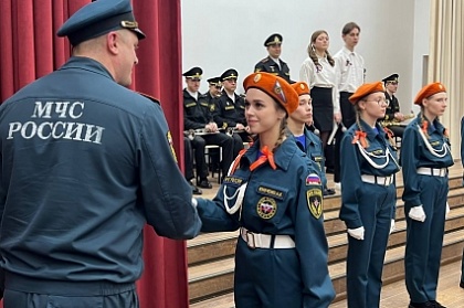 Впервые в Петропавловске открылся класс профильной подготовки по направлению МЧС в школе № 27