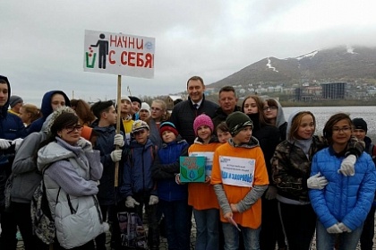 Экологическая акция «Вода и здоровье» прошла на берегу Култучного озера в Петропавловске